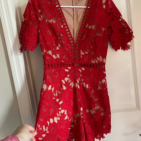 Christmas Red Romper - Picture 4 of 5